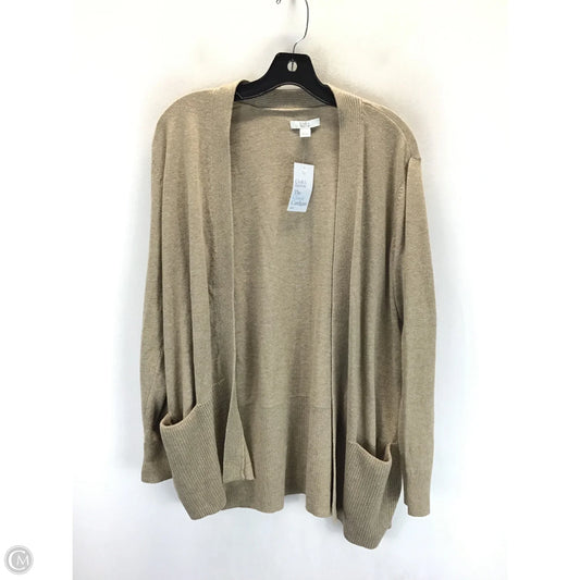 Cardigan By Croft And Barrow In Beige, Size: Lp