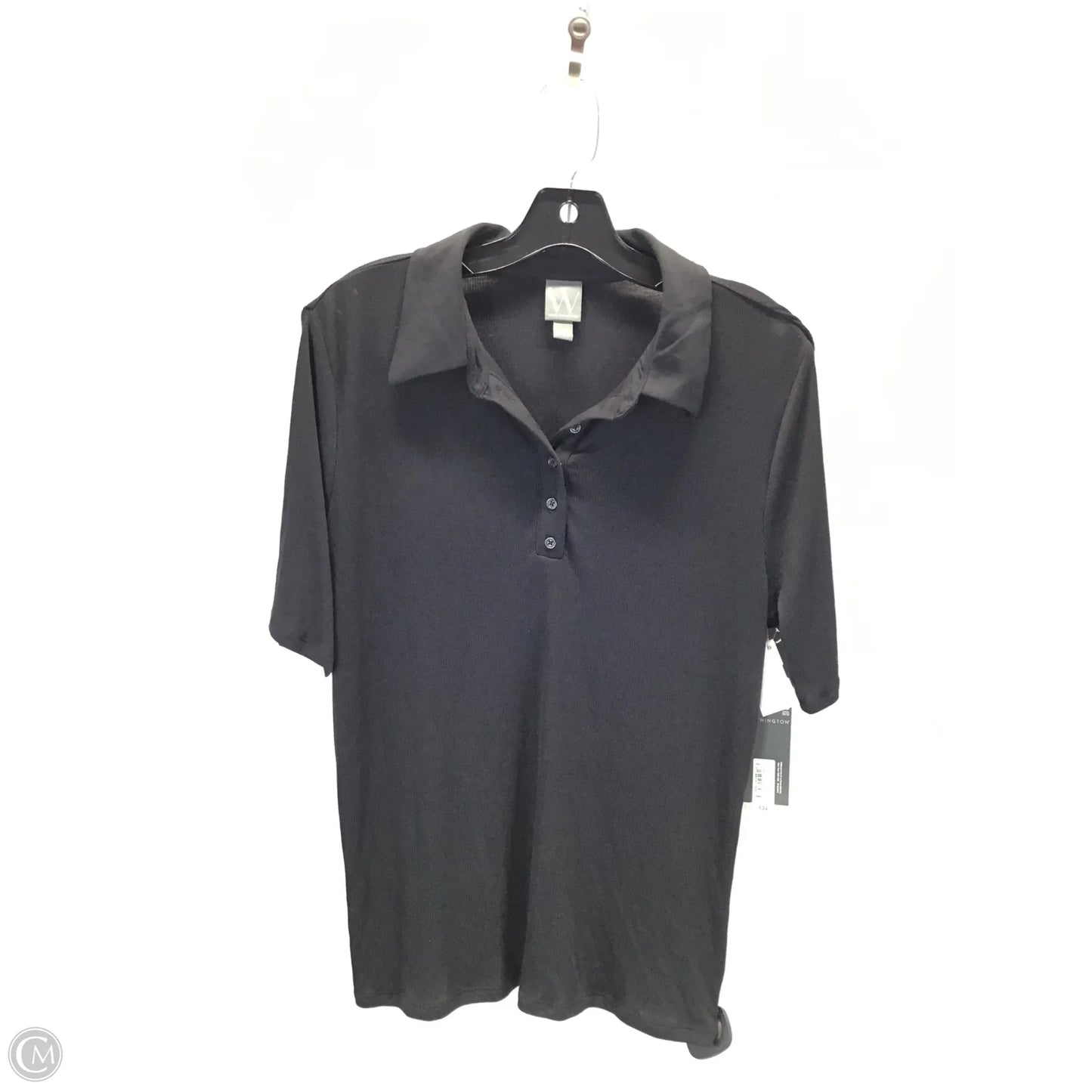 Top Short Sleeve By Worthington In Black, Size: Xl