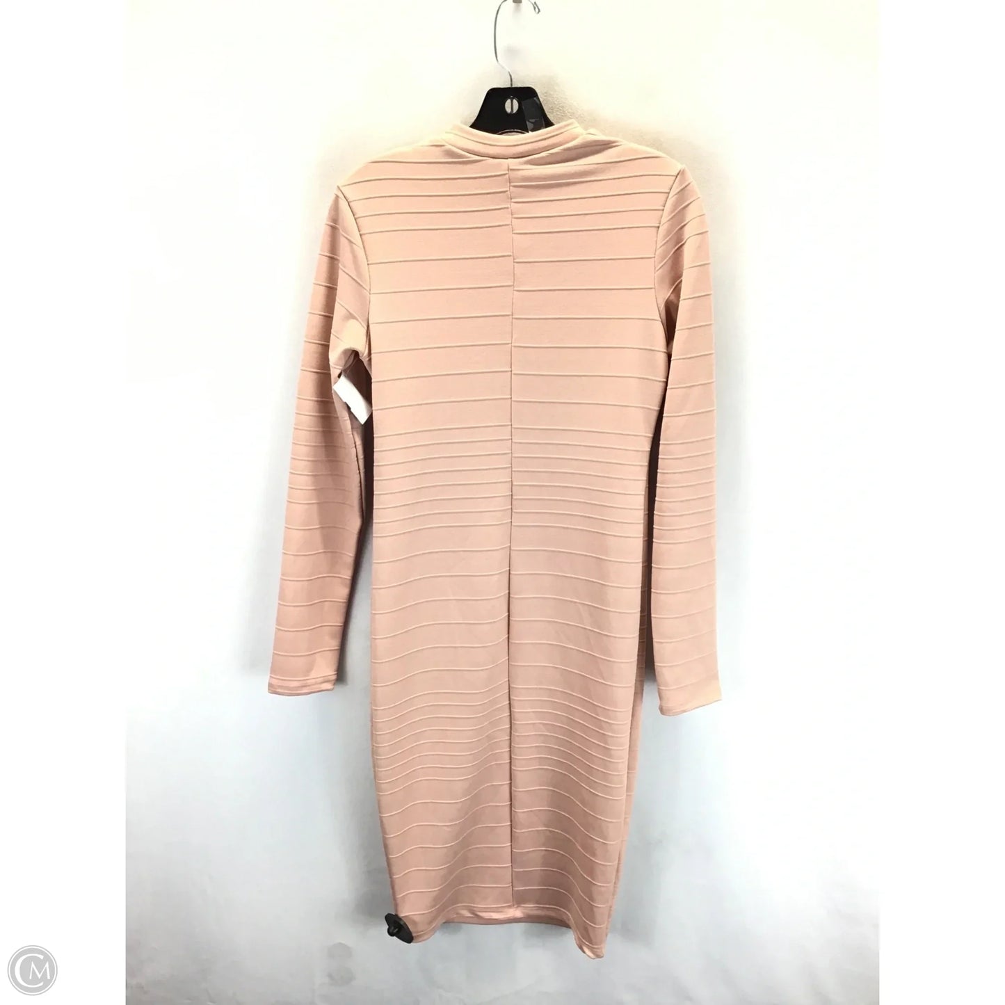 Dress Sweater By Fashion Nova In Peach, Size: L