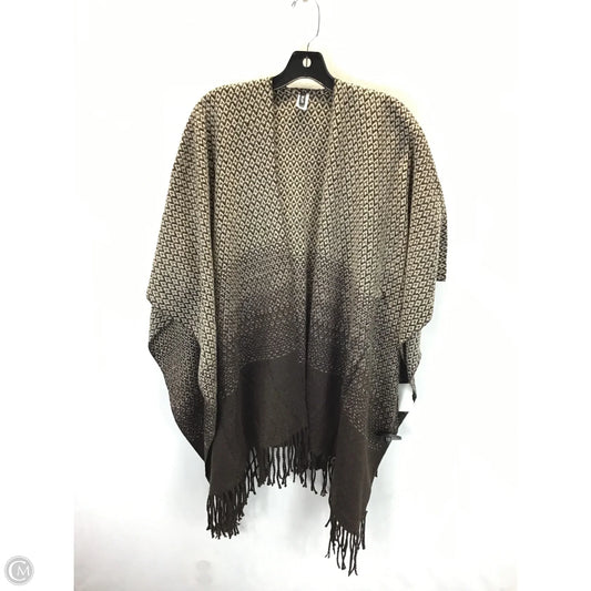 Shawl By Apt 9 In Brown & Cream, Size: Osfm