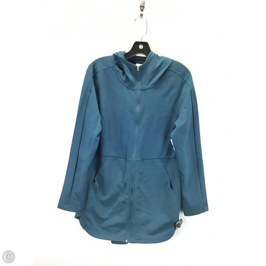 Athletic Jacket By Danskin In Blue, Size: L