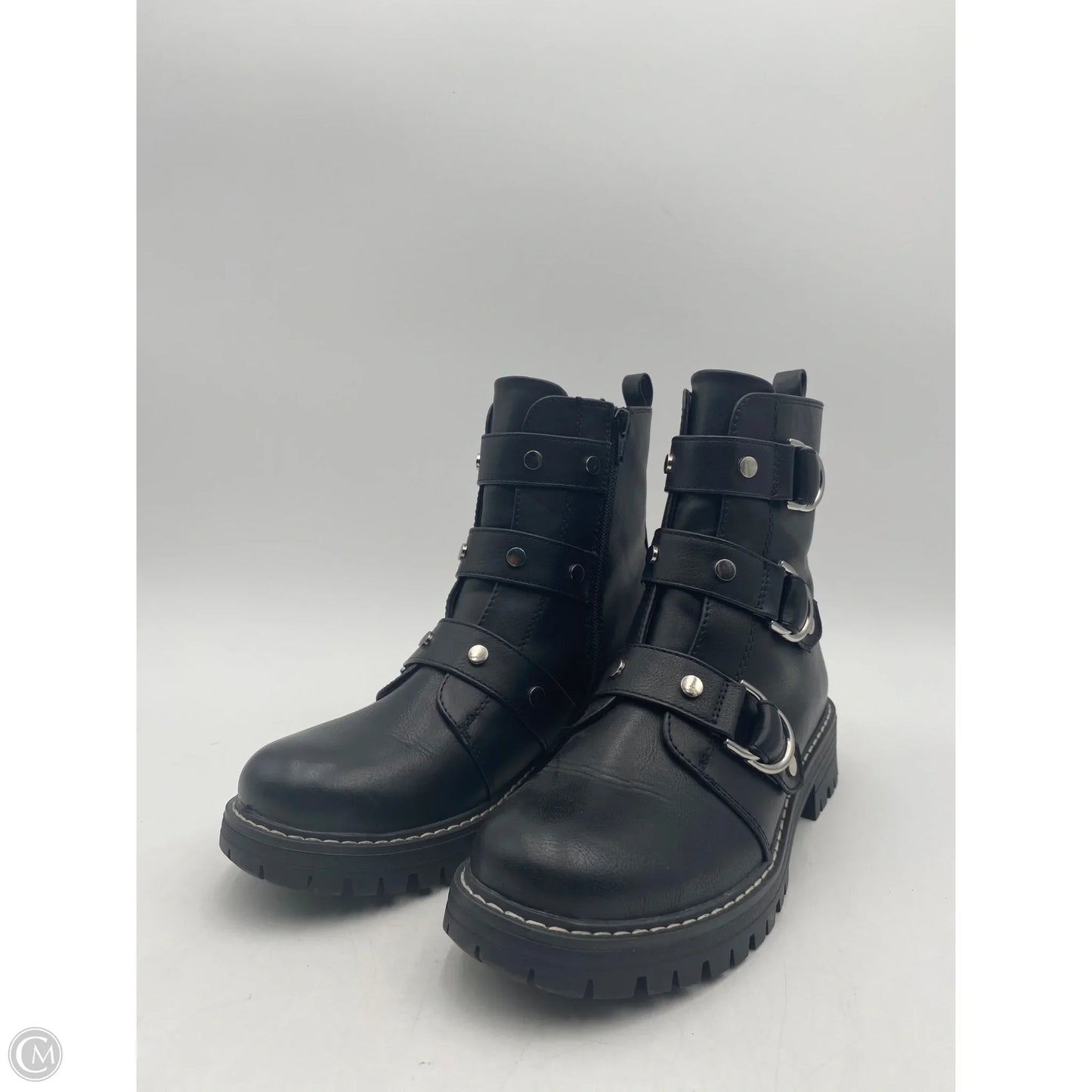 Boots Combat By So In Black, Size: 6.5