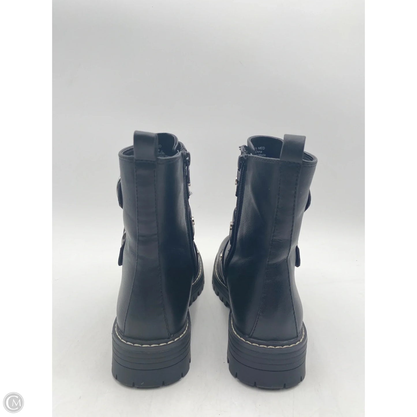 Boots Combat By So In Black, Size: 6.5