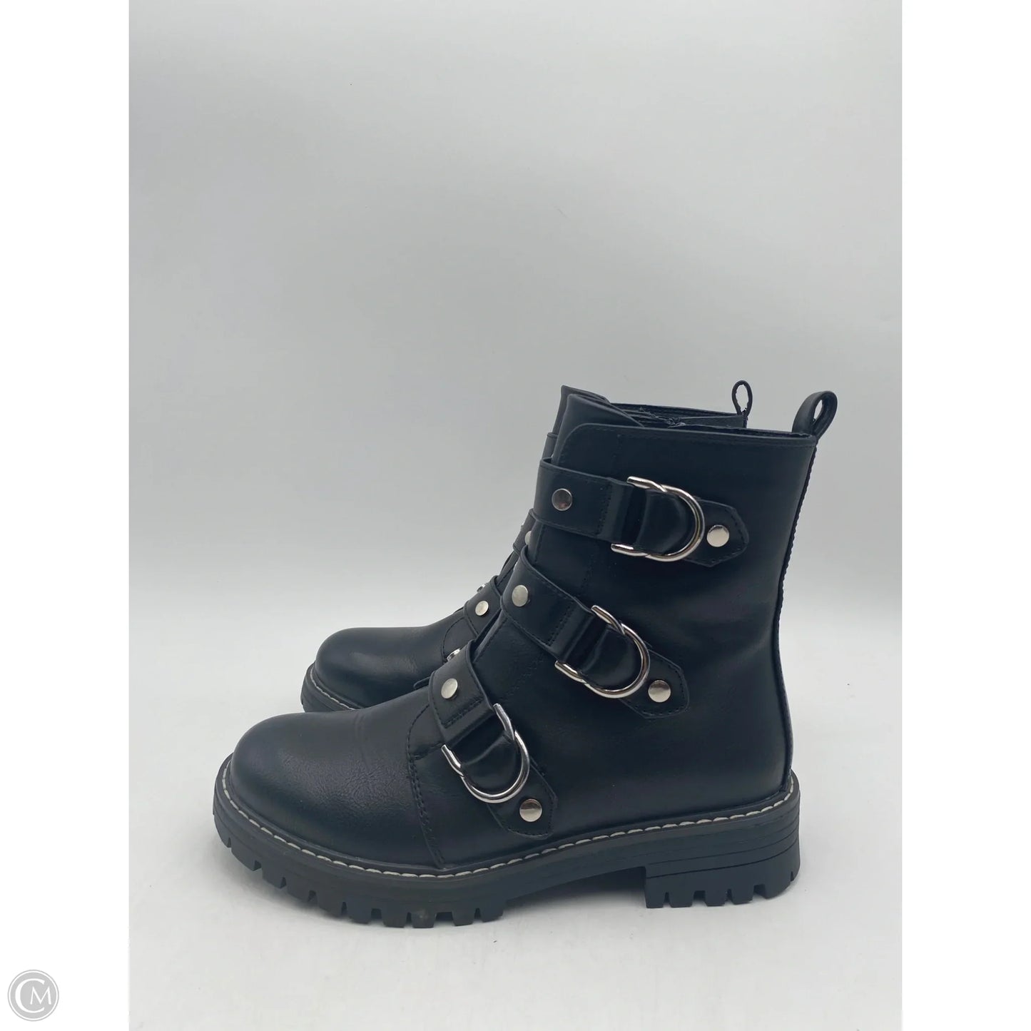Boots Combat By So In Black, Size: 6.5