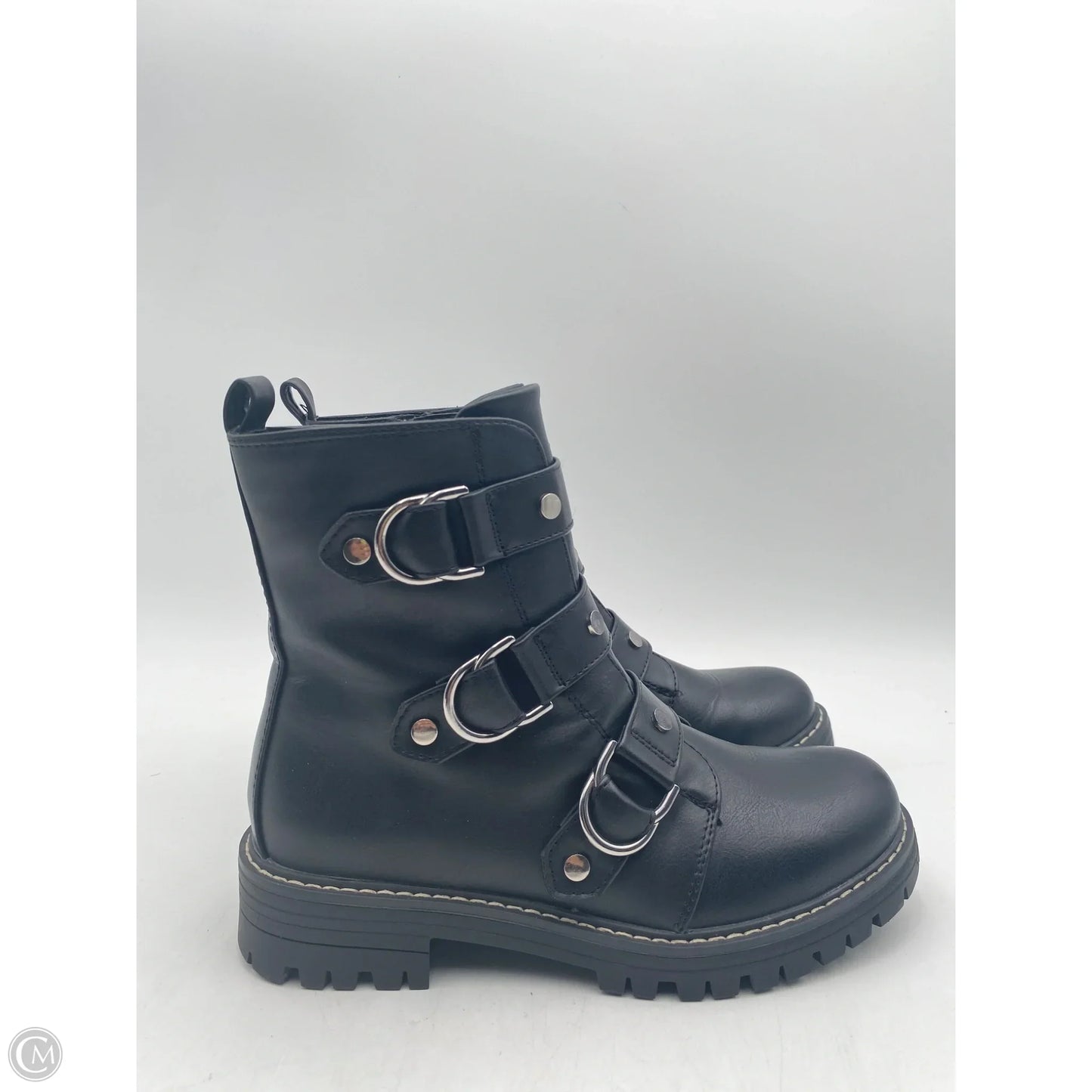 Boots Combat By So In Black, Size: 6.5