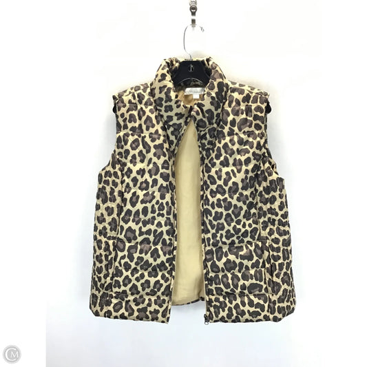 Vest Puffer & Quilted By New York And Co In Animal Print, Size: Xl