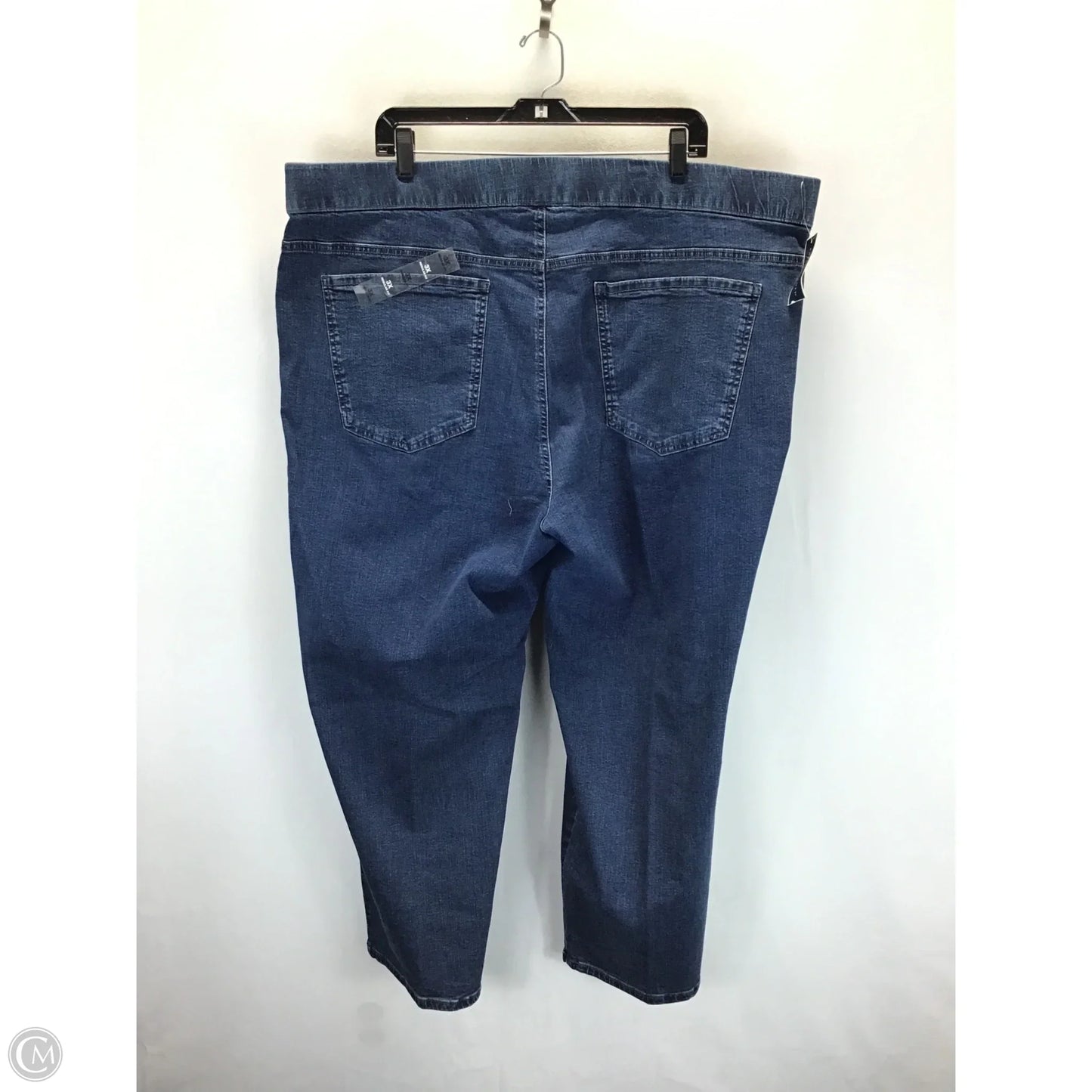 Jeans Flared By Karen Scott In Blue Denim, Size: 3x