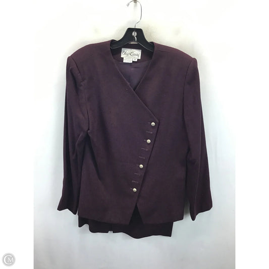 Skirt Set 2pc By Oleg Cassini In Purple, Size: 12