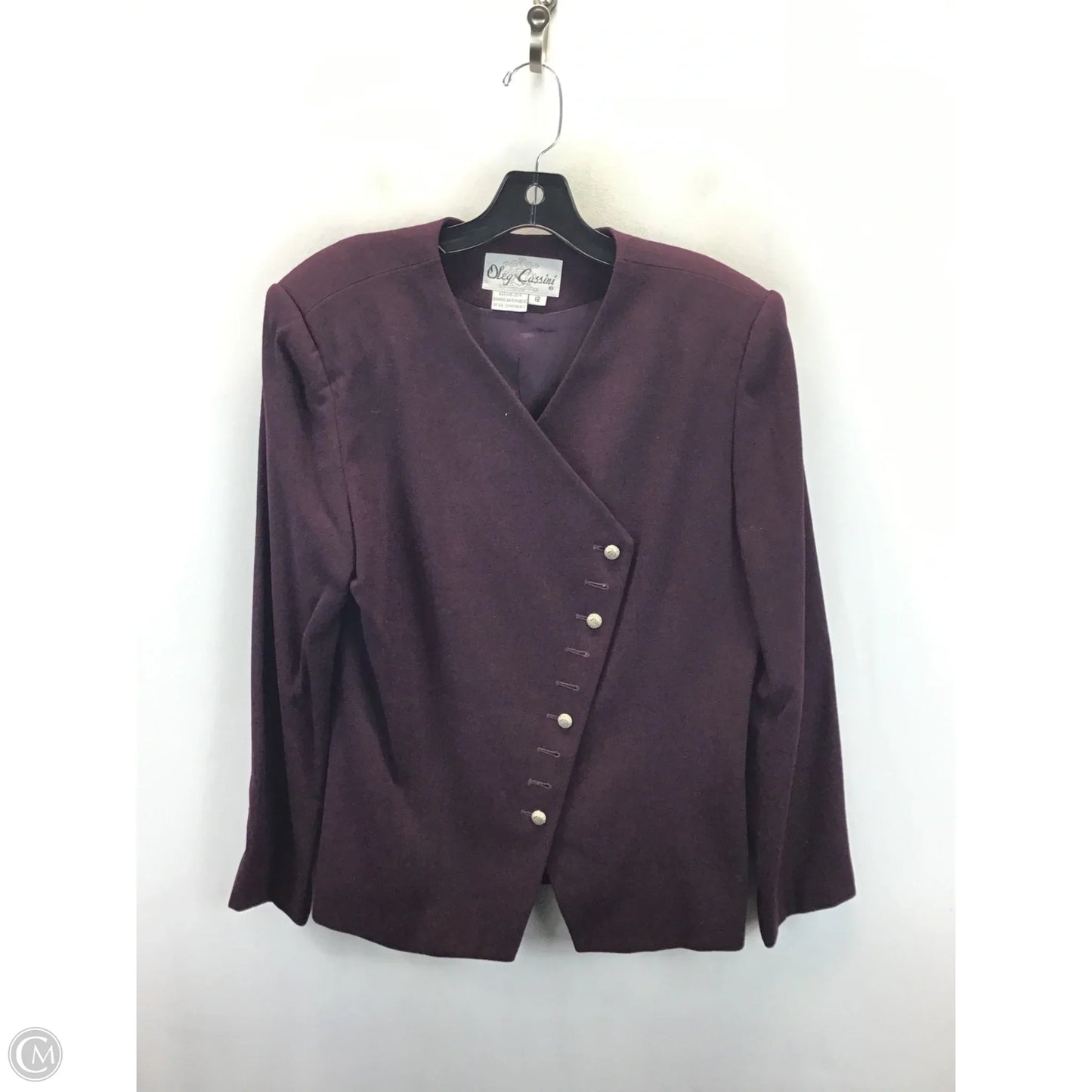 Skirt Set 2pc By Oleg Cassini In Purple, Size: 12