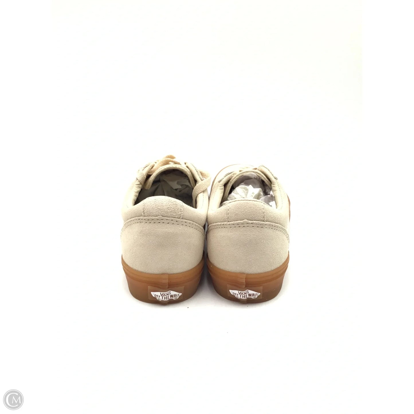 Shoes Sneakers By Vans In Cream, Size: 8