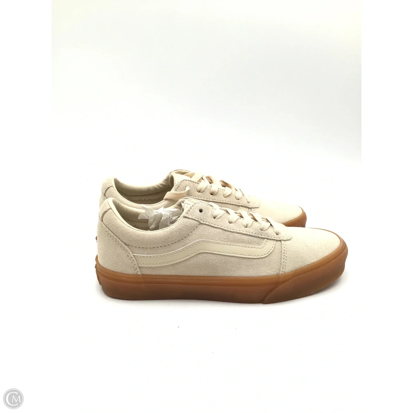 Shoes Sneakers By Vans In Cream, Size: 8