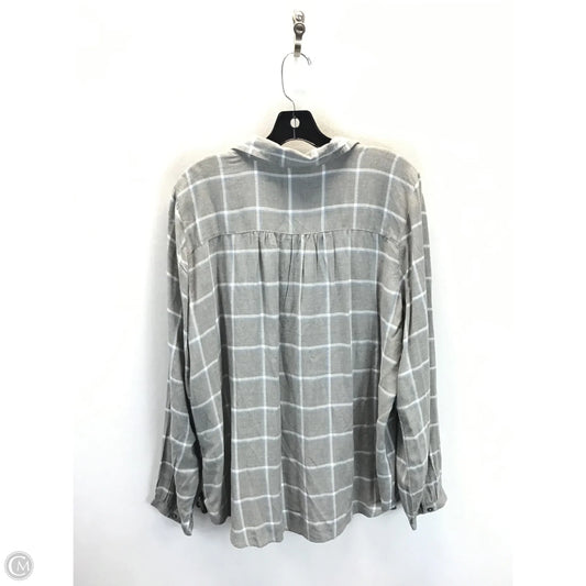 Top Long Sleeve By Loft In Grey, Size: Xl