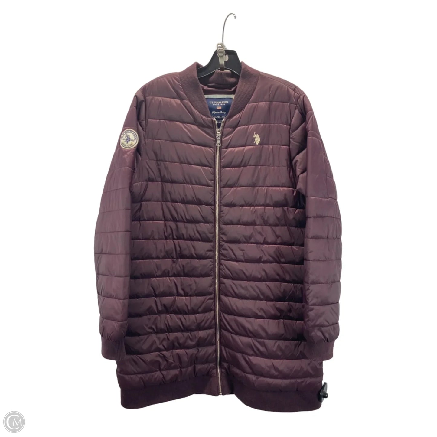 Coat Puffer & Quilted By Polo Ralph Lauren In Maroon, Size: Xl