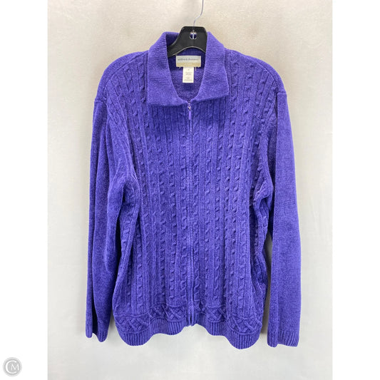 Sweater By Alfred Dunner In Purple, Size: 1x