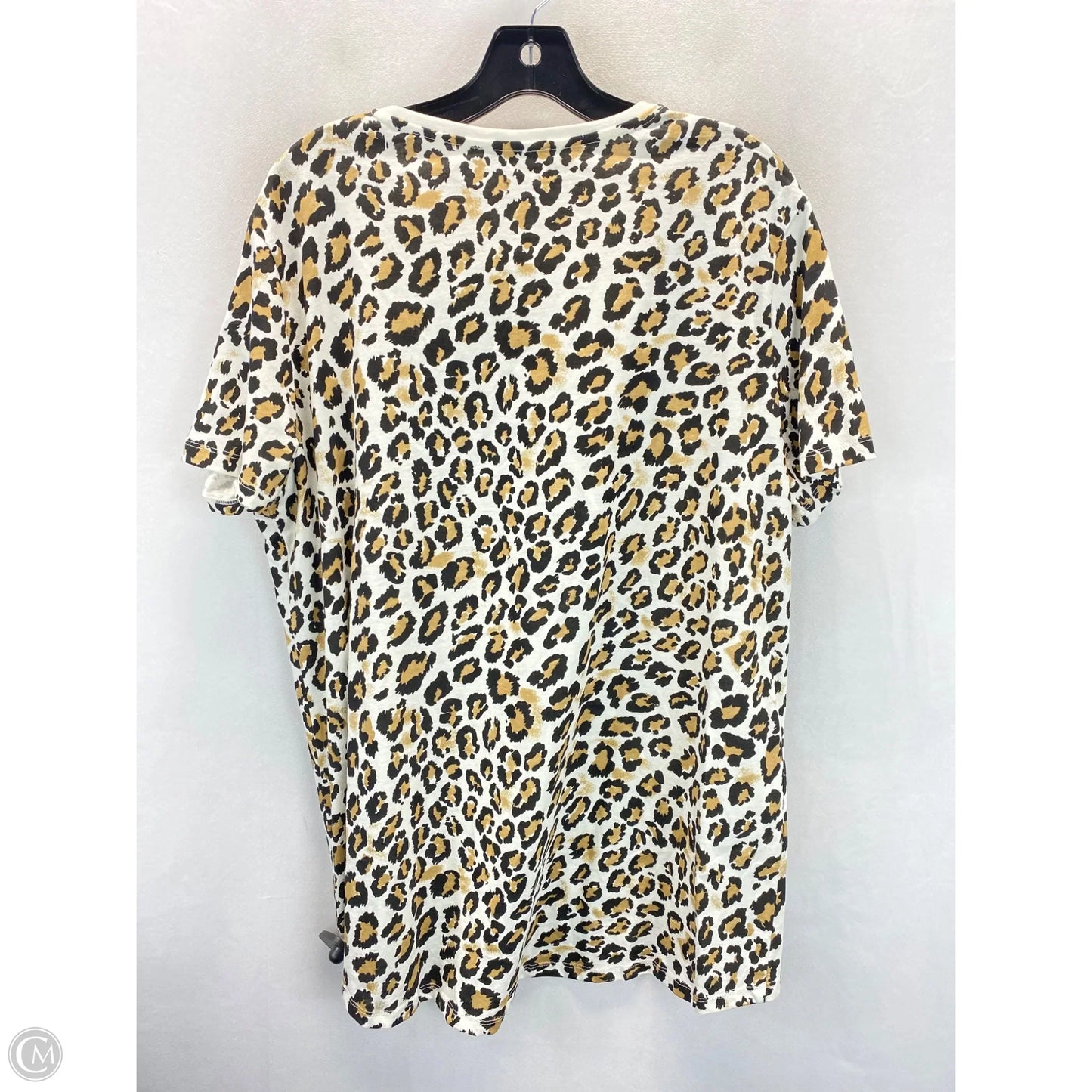 Top Short Sleeve By Zara In Animal Print, Size: Xxl