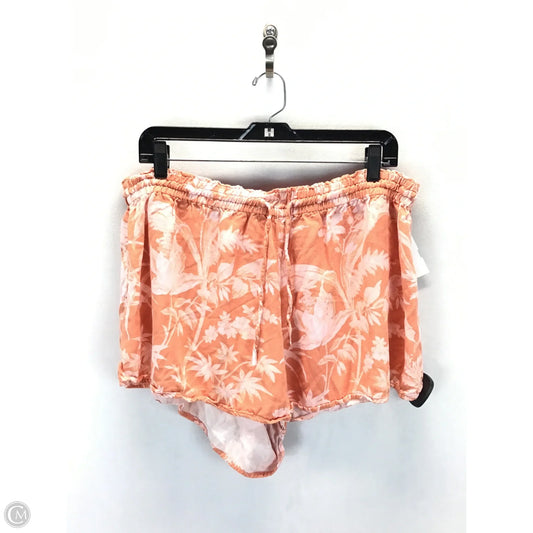 Shorts By H&m In Peach, Size: Xl