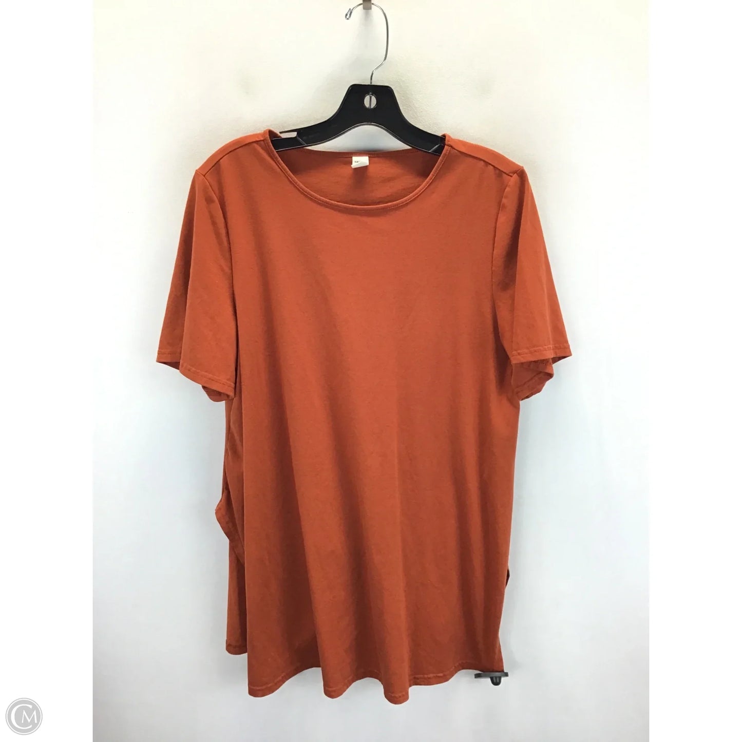 Top Short Sleeve By H&m In Orange, Size: Xl
