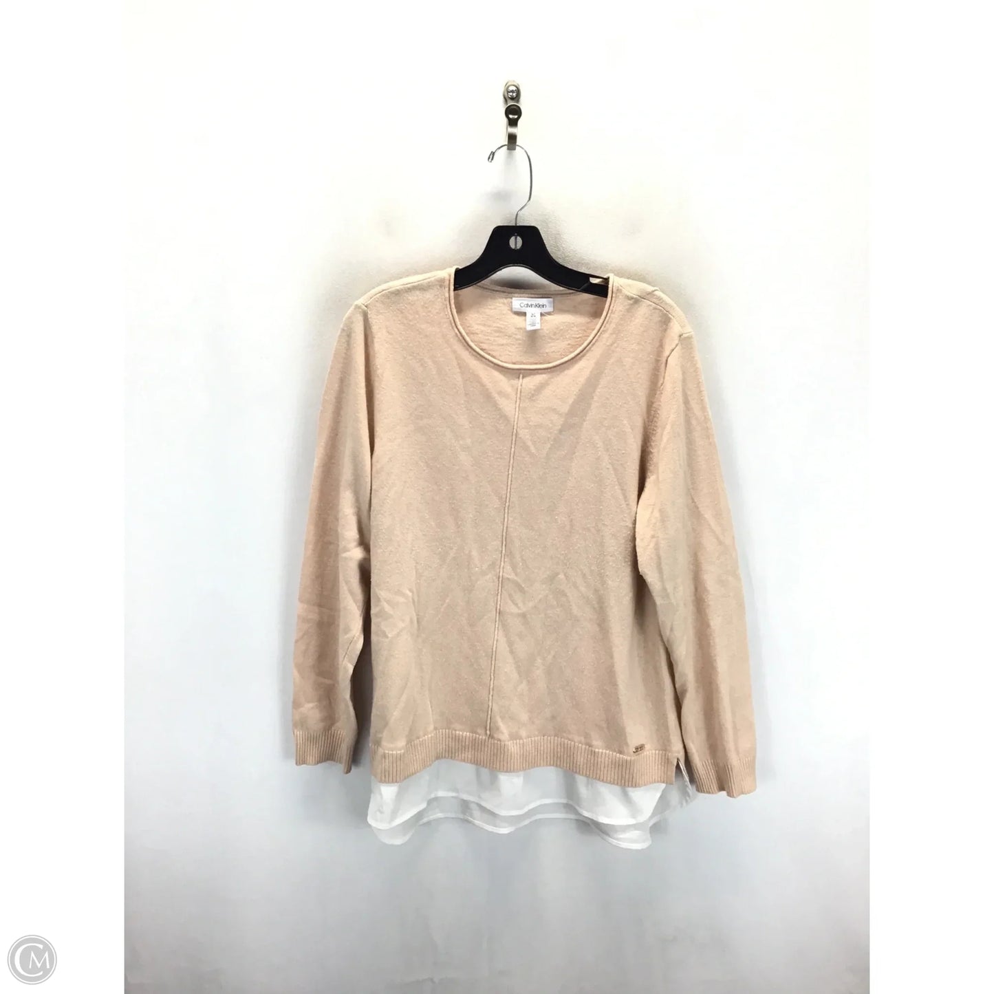 Sweater By Calvin Klein In Pink, Size: L