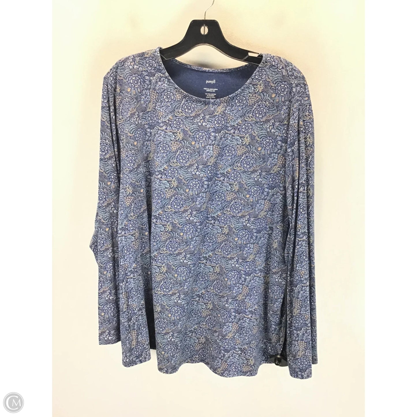 Top Long Sleeve By Pure Jill In Multi-colored, Size: 2x