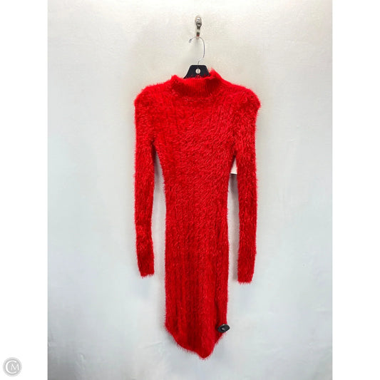 Dress Sweater By Clothes Mentor In Red, Size: L