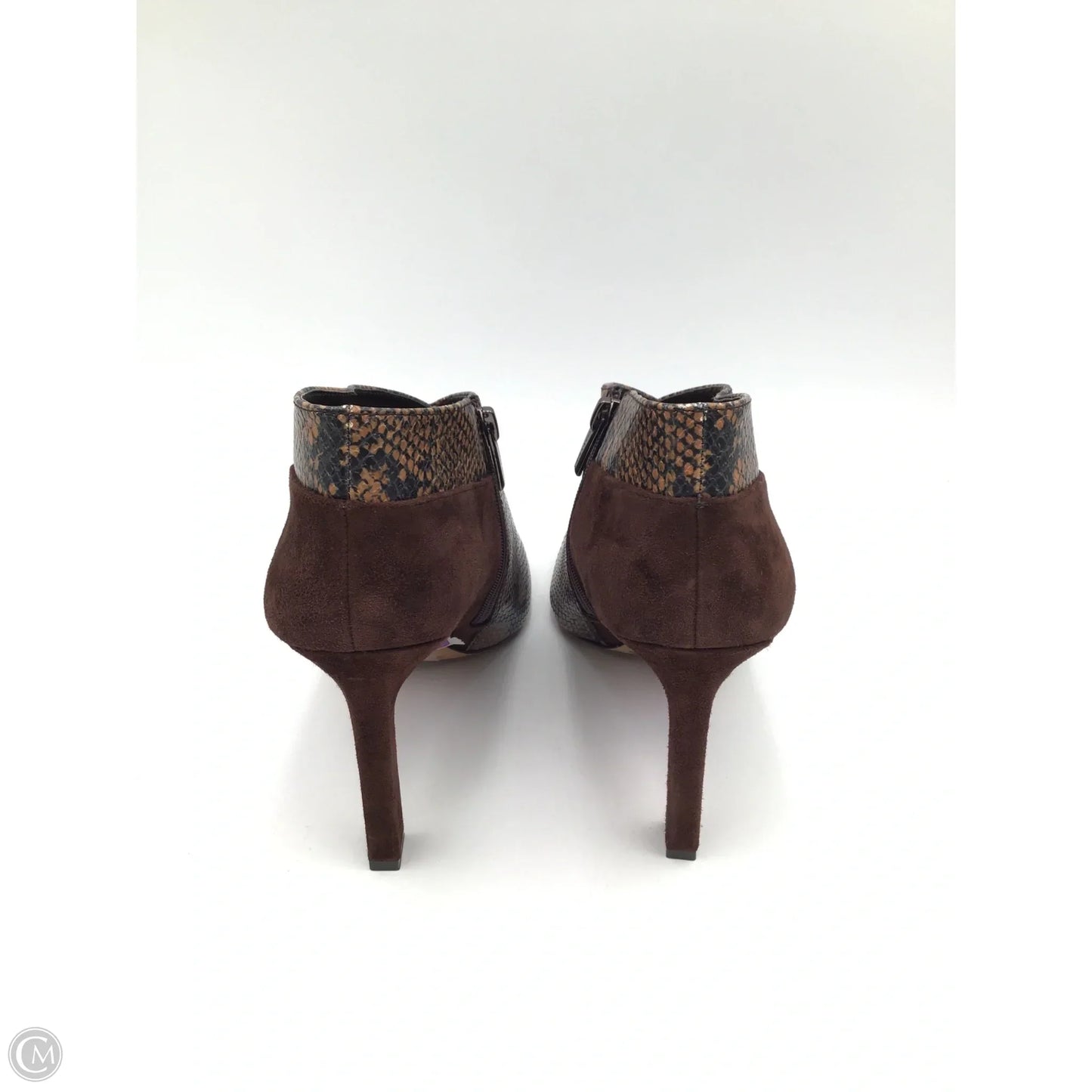 Boots Ankle Heels By Vince Camuto In Snakeskin Print, Size: 11