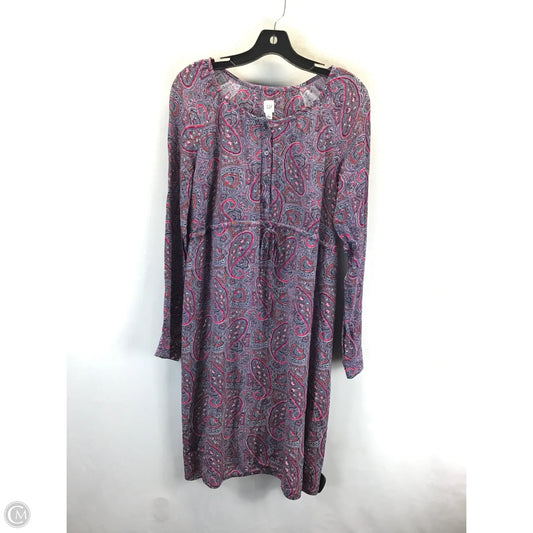 Dress Casual Midi By Gap In Paisley Print, Size: S