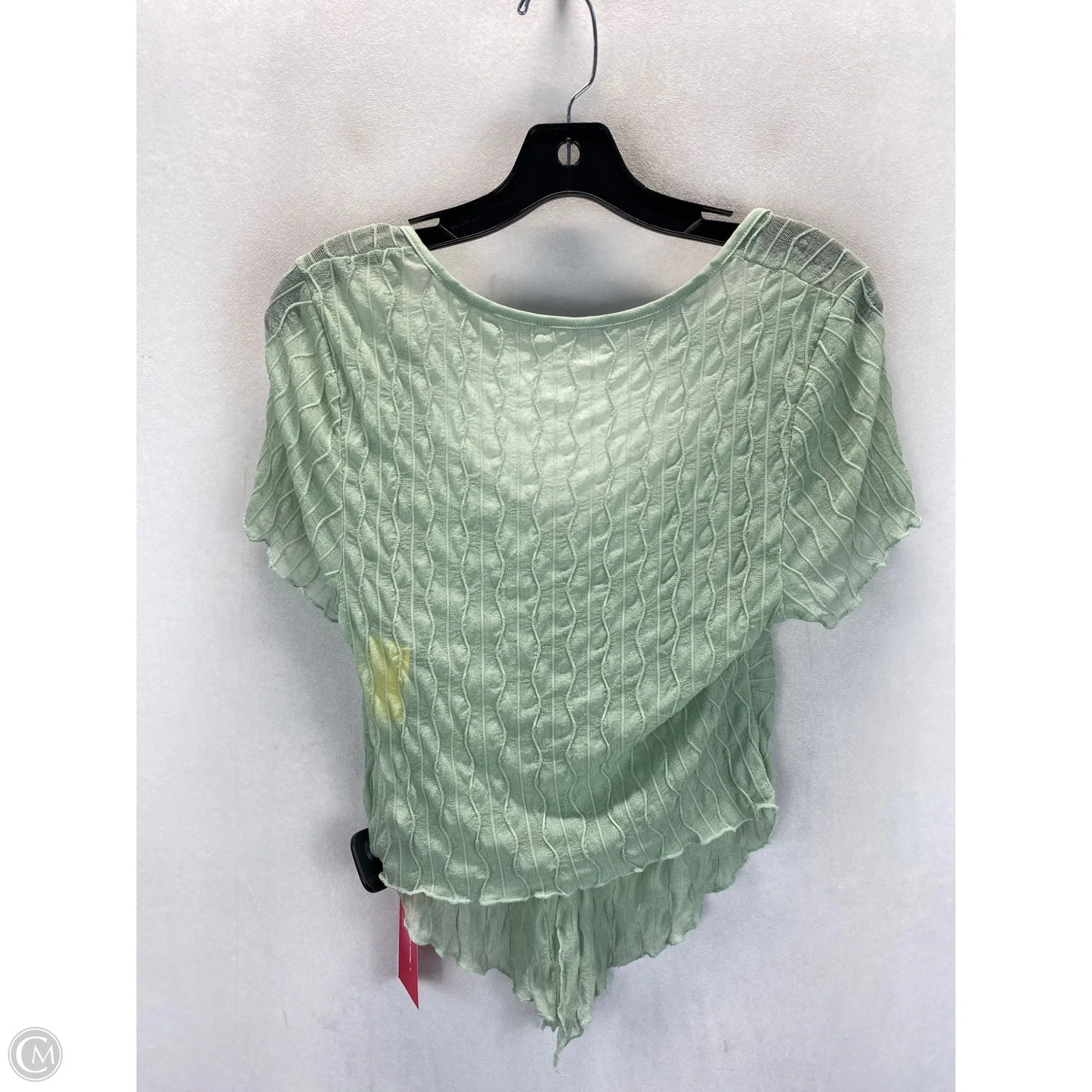 Top Short Sleeve By Shein In Green, Size: Xl