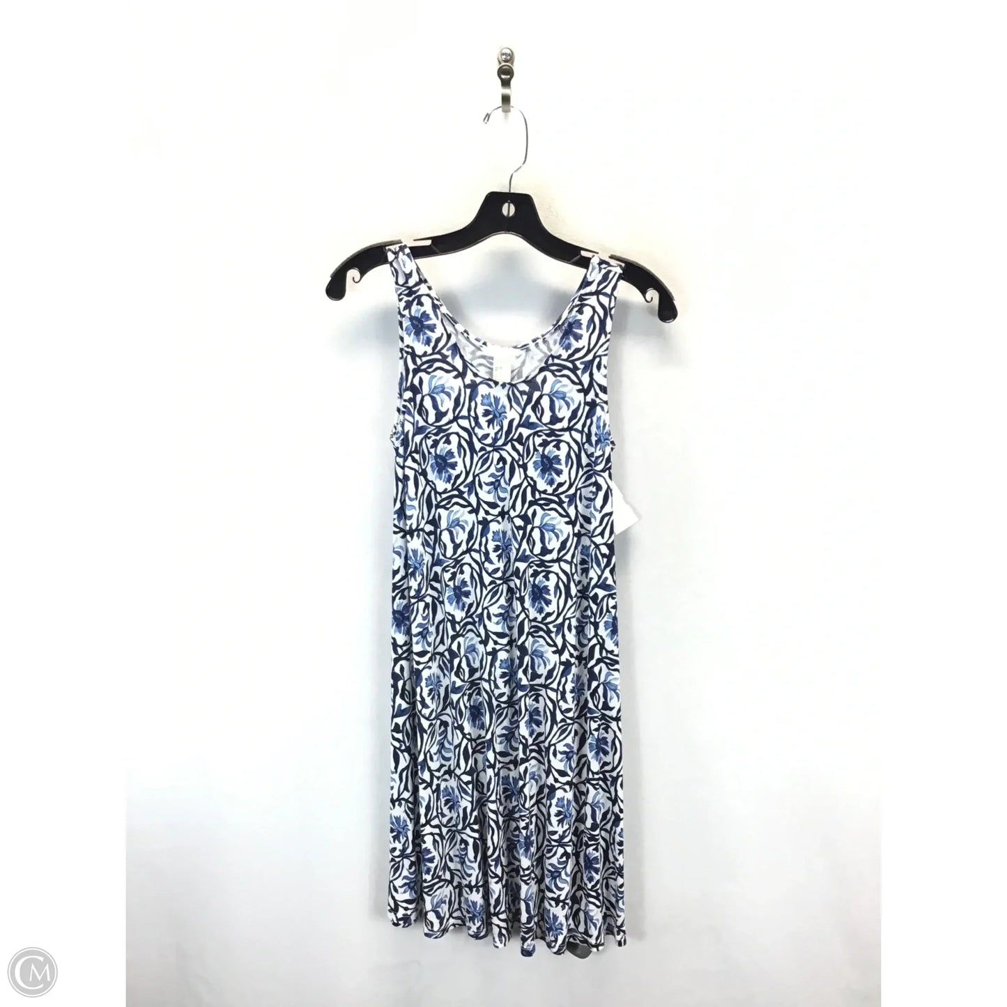 Tunic Sleeveless By H&m In Blue & White, Size: Xs