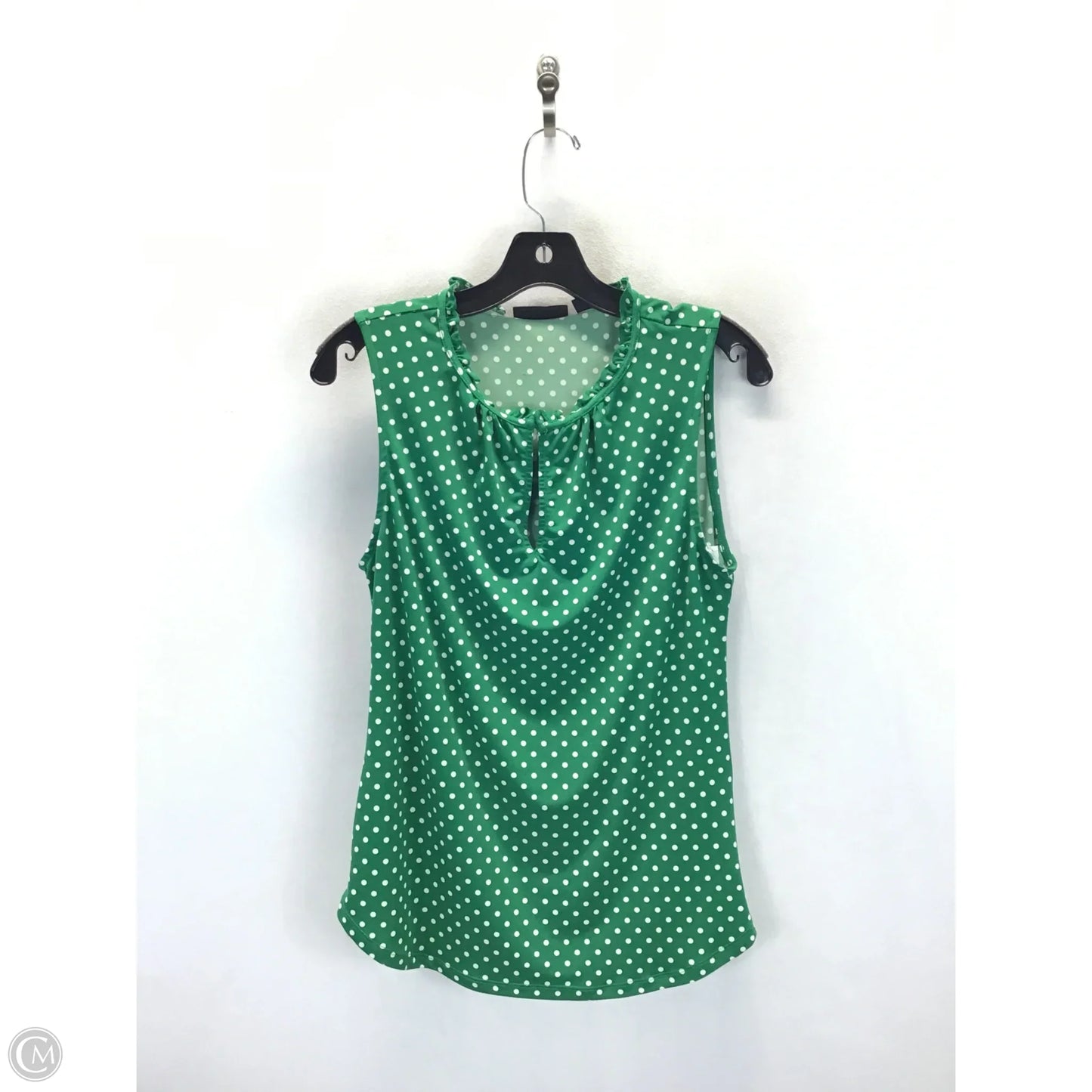 Top Sleeveless By New York And Co In Polkadot Pattern, Size: S