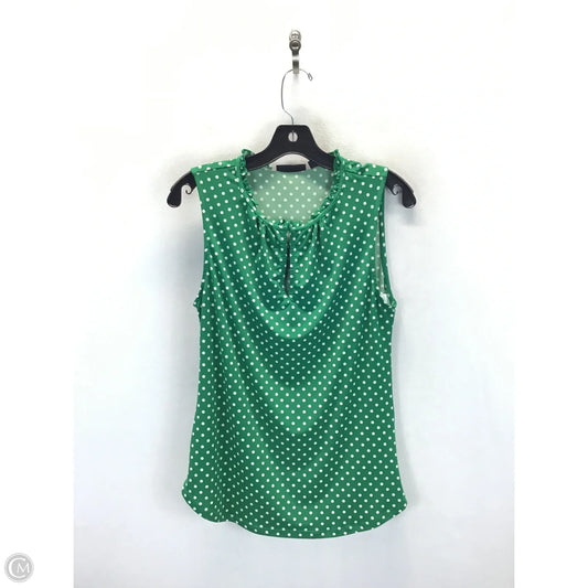 Top Sleeveless By New York And Co In Polkadot Pattern, Size: S