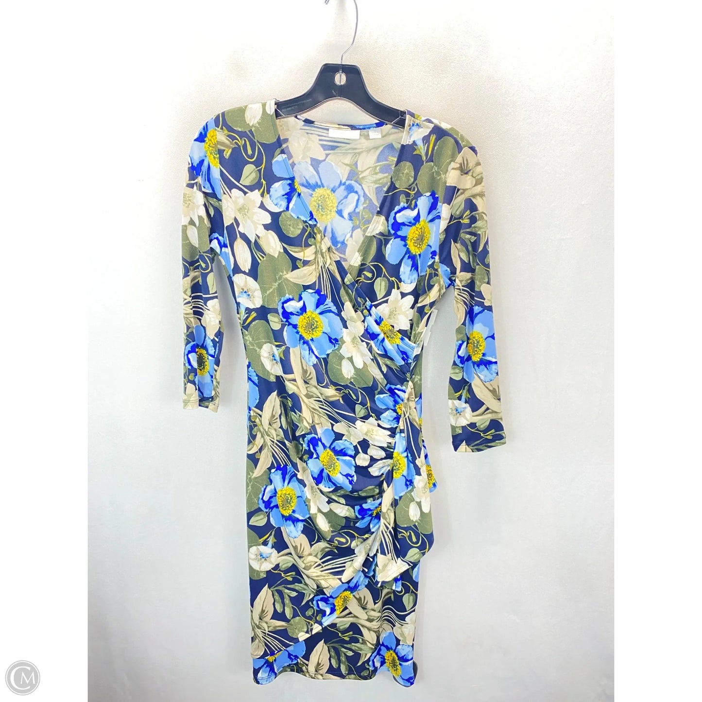 Dress Casual Midi By New York And Co In Floral Print, Size: Xs
