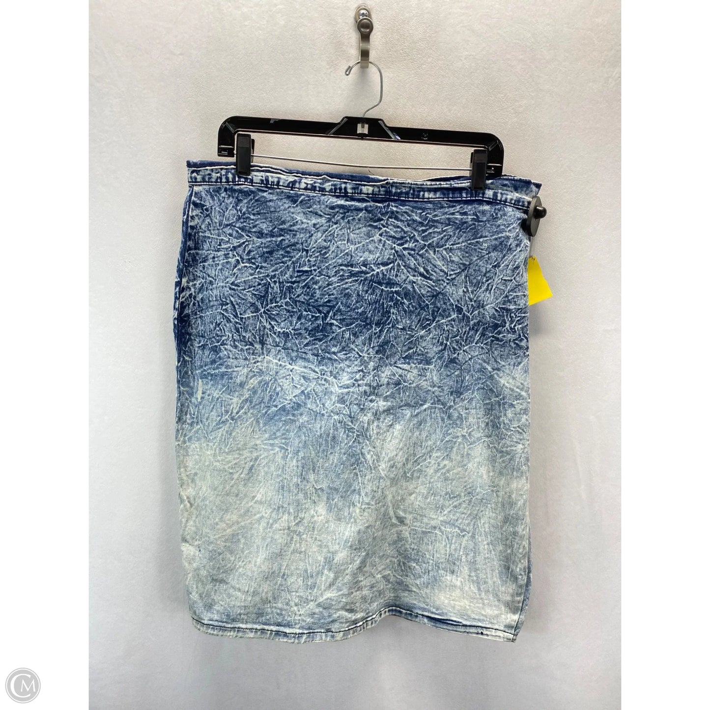 Skirt Midi By Fashion Nova In Denim, Size: 2x