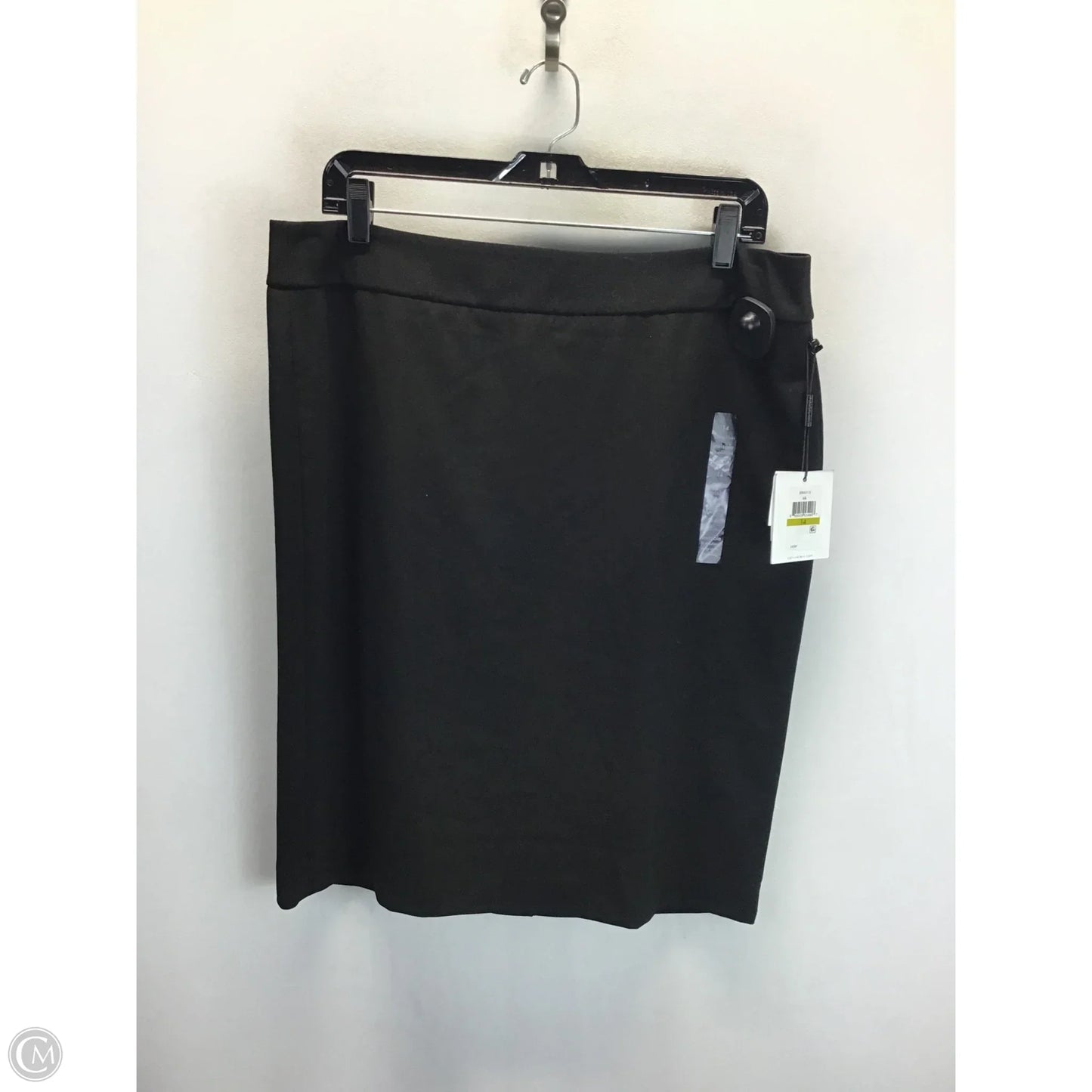 Skirt Midi By Calvin Klein In Black, Size: 14