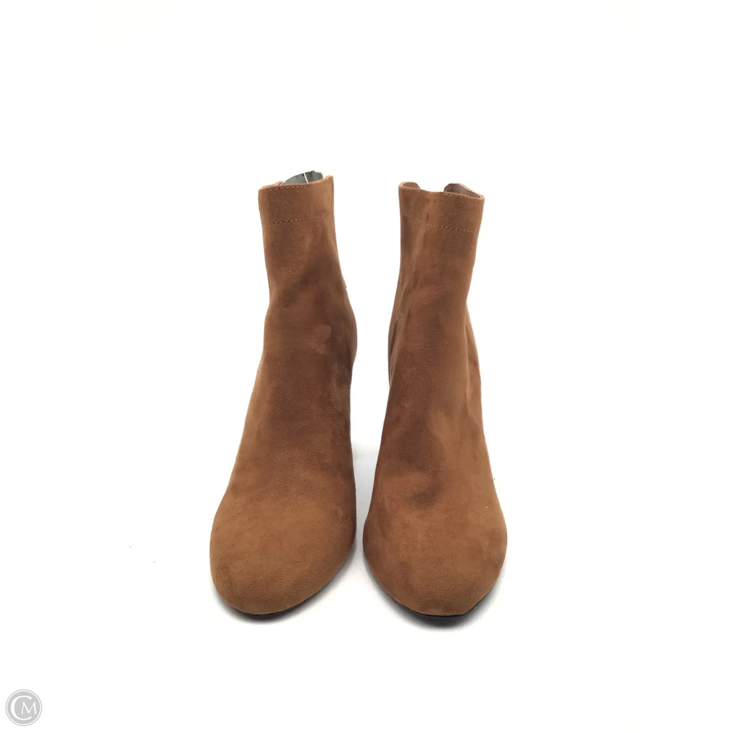 Boots Ankle Heels By Qupid In Brown, Size: 8.5