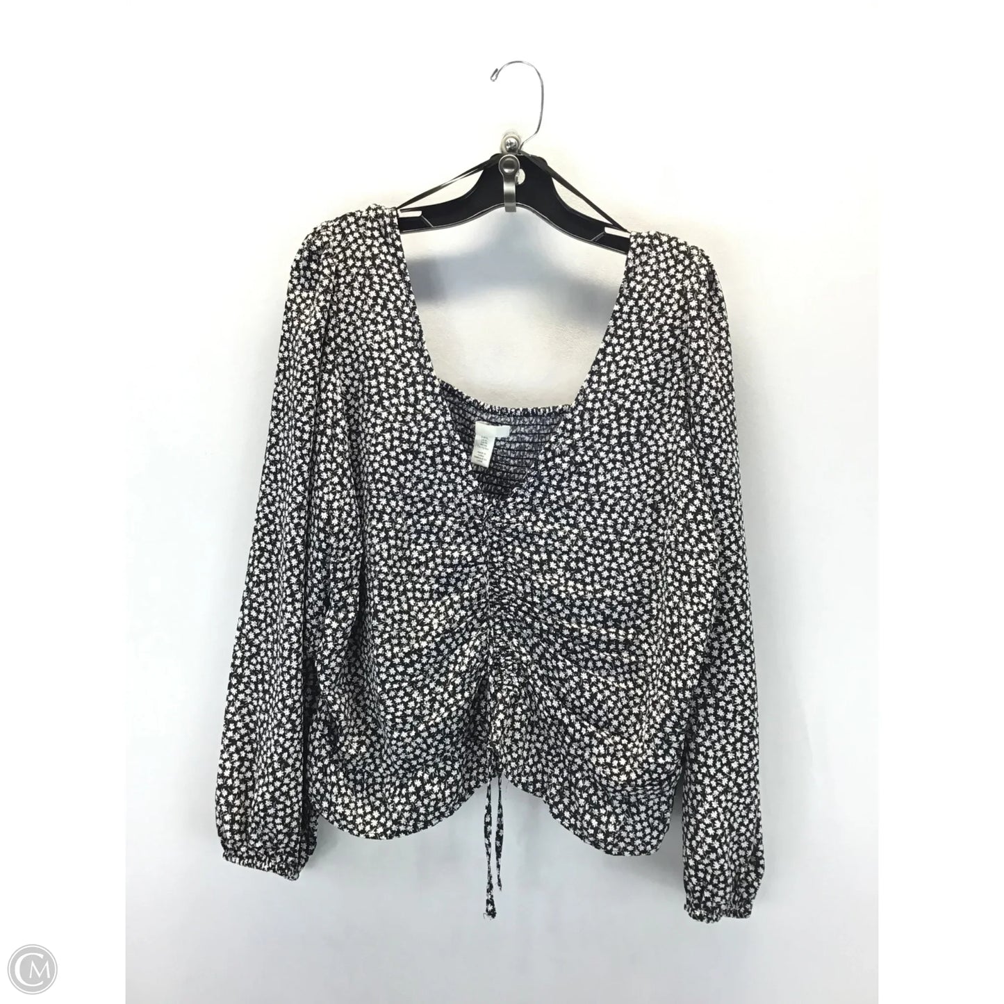 Top Long Sleeve By H&m In Floral Print, Size: Xl