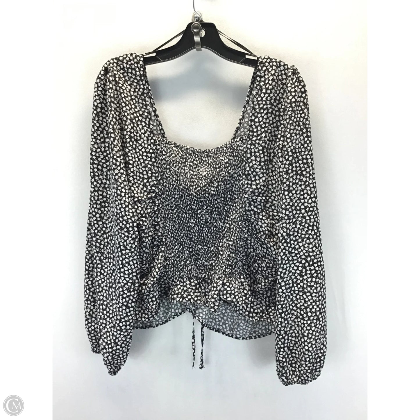 Top Long Sleeve By H&m In Floral Print, Size: Xl