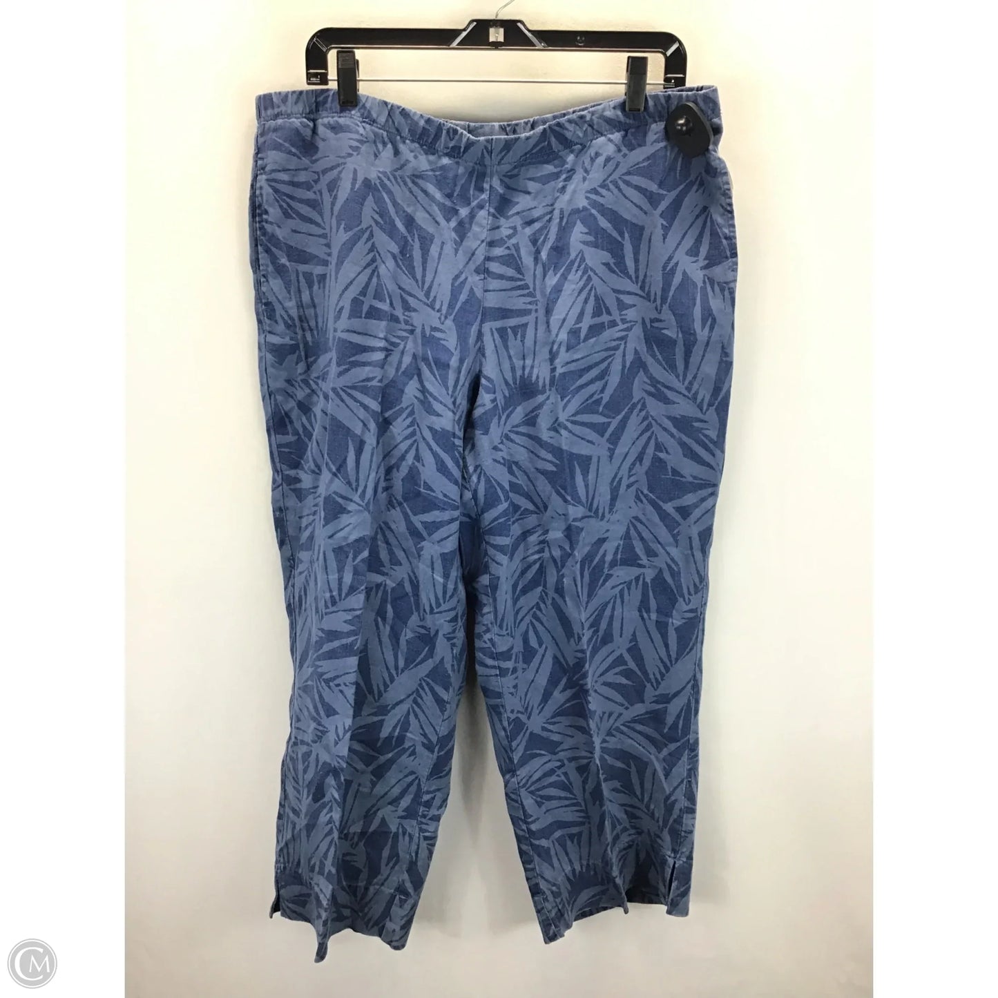 Pants Linen By J. Jill In Blue, Size: L