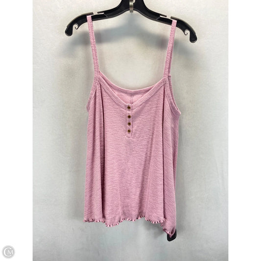 Top Sleeveless By American Eagle In Pink, Size: M