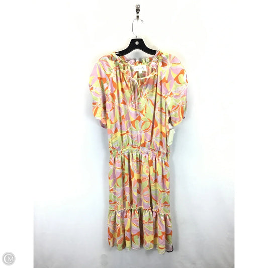 Dress Casual Midi By Clothes Mentor In Multi-colored, Size: Xl