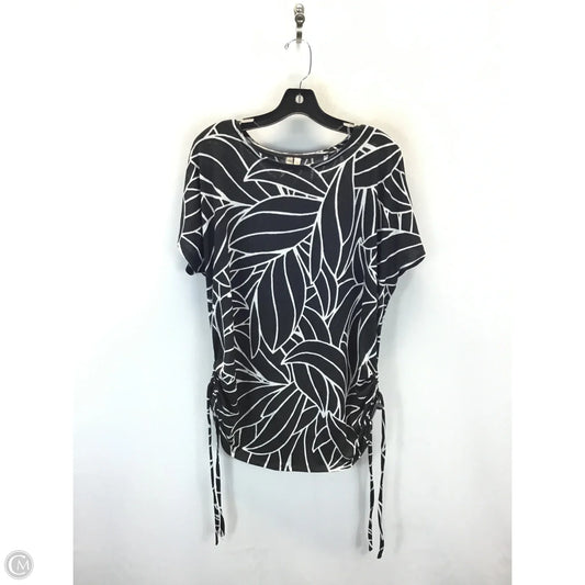Top Sleeveless By Clothes Mentor In Black & White, Size: 2x