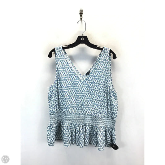Top Sleeveless By Ann Taylor In Floral Print, Size: Xl
