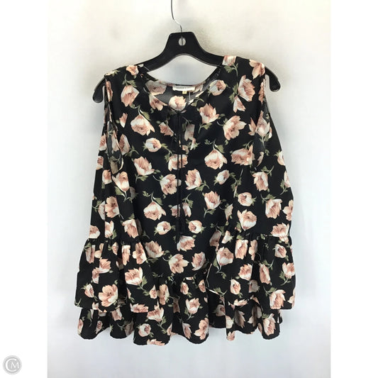 Top Long Sleeve By Sugar Lips In Floral Print, Size: M
