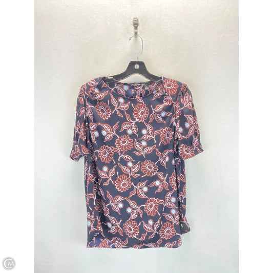 Top Short Sleeve By Ann Taylor In Floral Print, Size: S