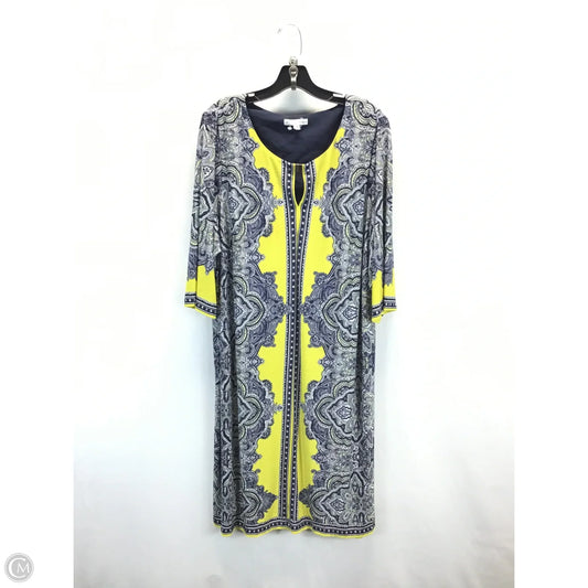 Dress Casual Midi By Sandra Darren In Multi-colored, Size: 20