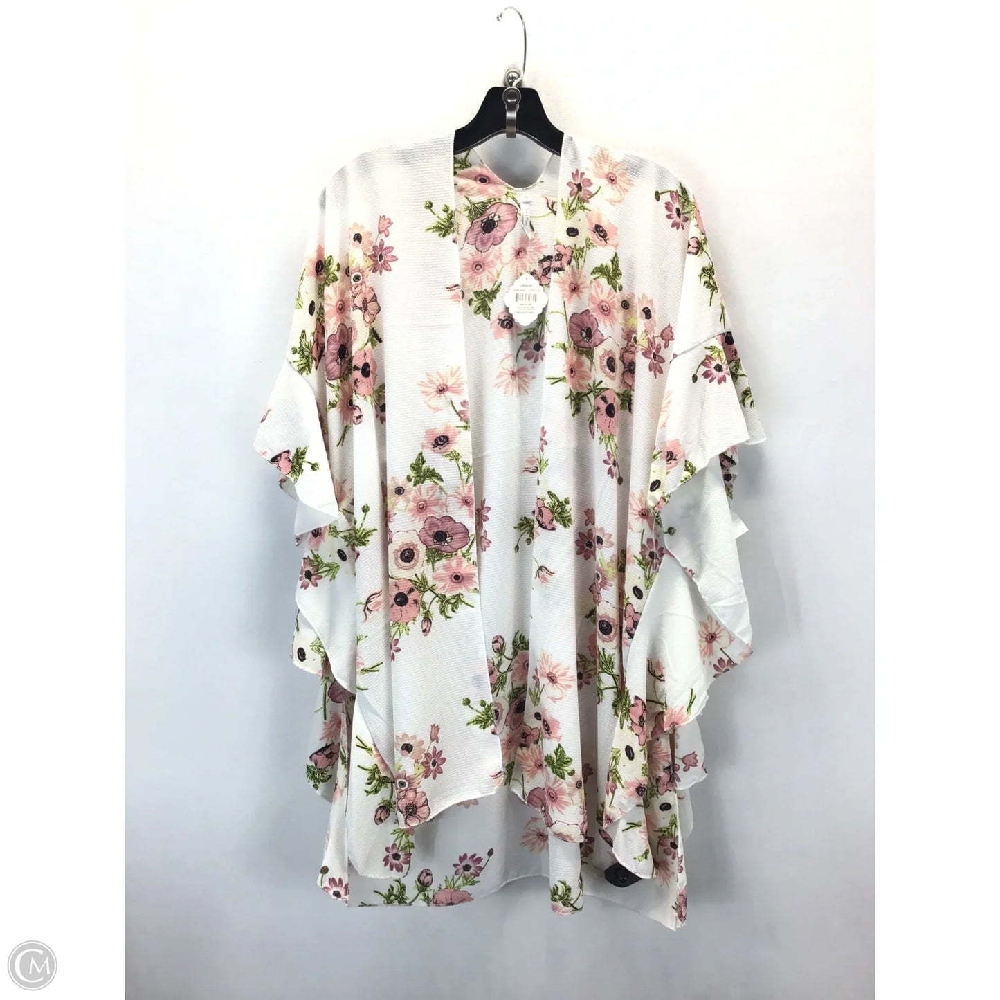 Kimono By Clothes Mentor In Floral Print, Size: Osfm