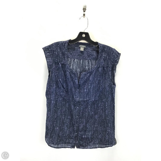 Top Sleeveless By Eddie Bauer In Blue, Size: M