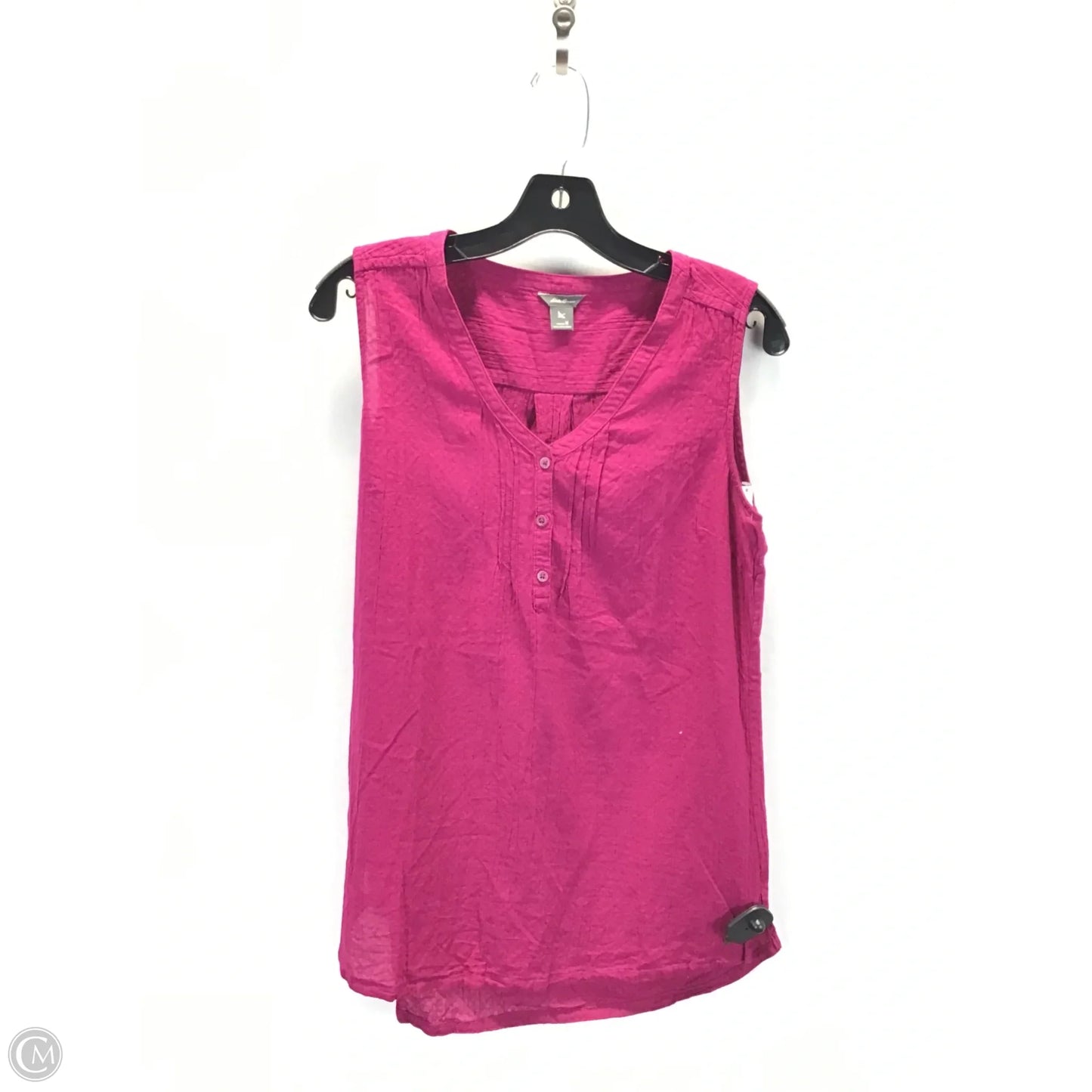 Top Sleeveless By Eddie Bauer In Pink, Size: M