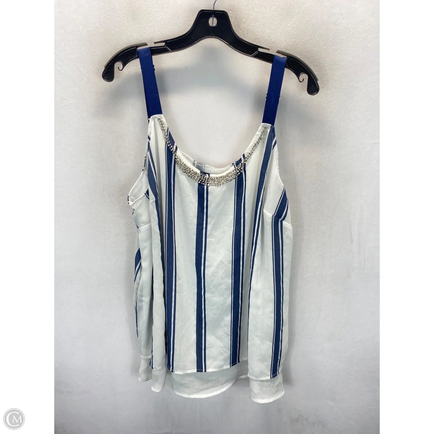 Top Sleeveless By Lane Bryant In Striped Pattern, Size: 20