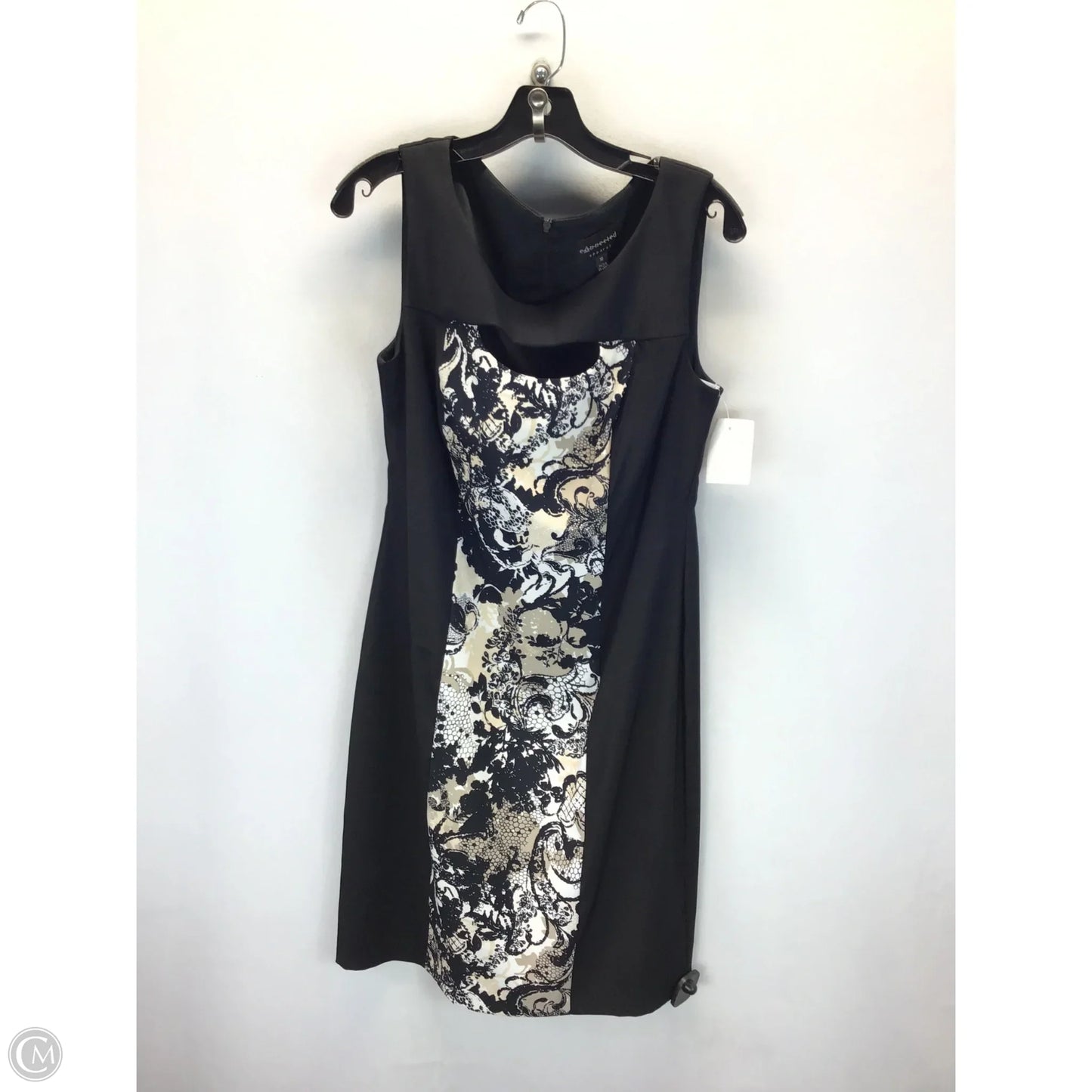 Dress Casual Midi By Connected Apparel In Black & Cream, Size: 10