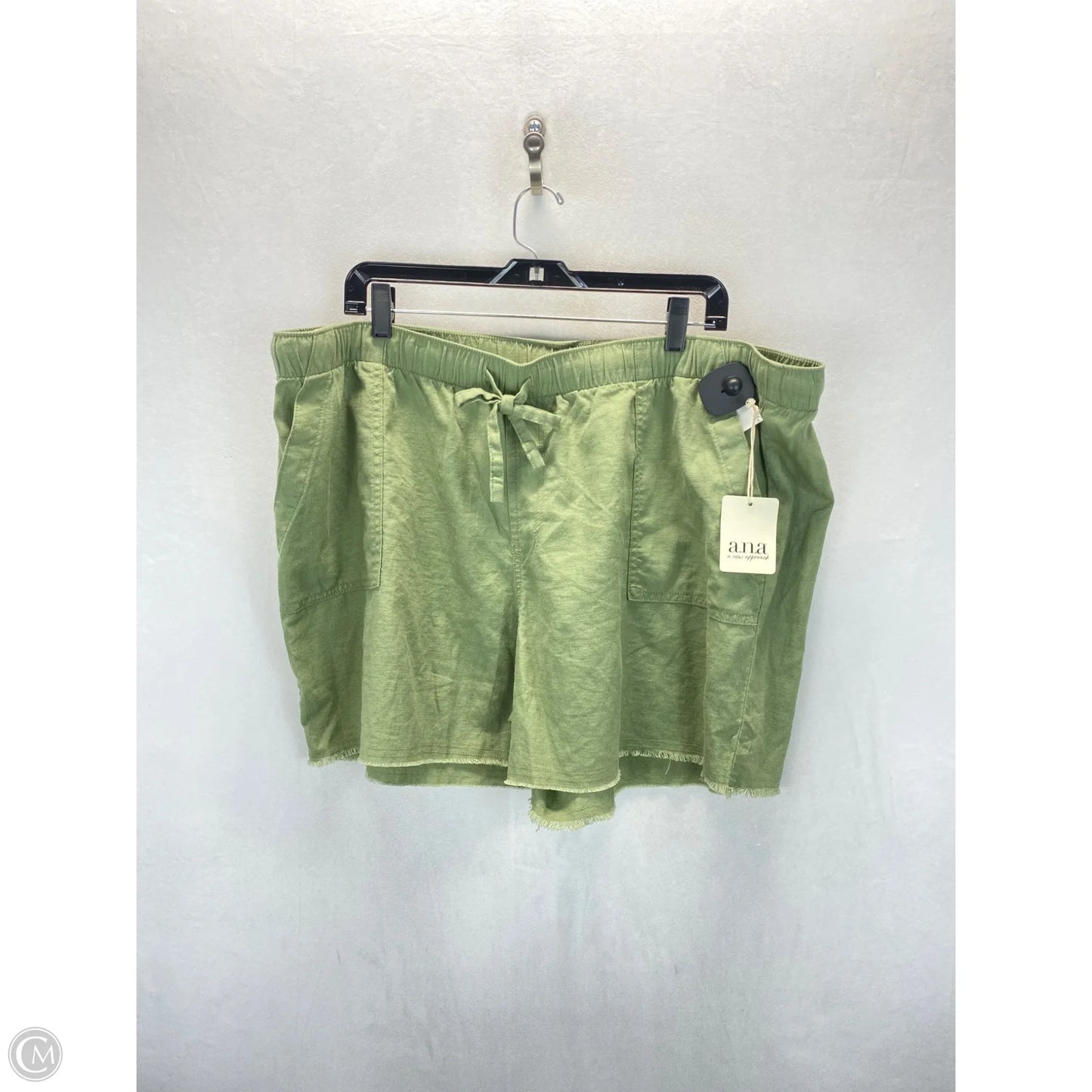 Shorts By Ana In Green, Size: 1x